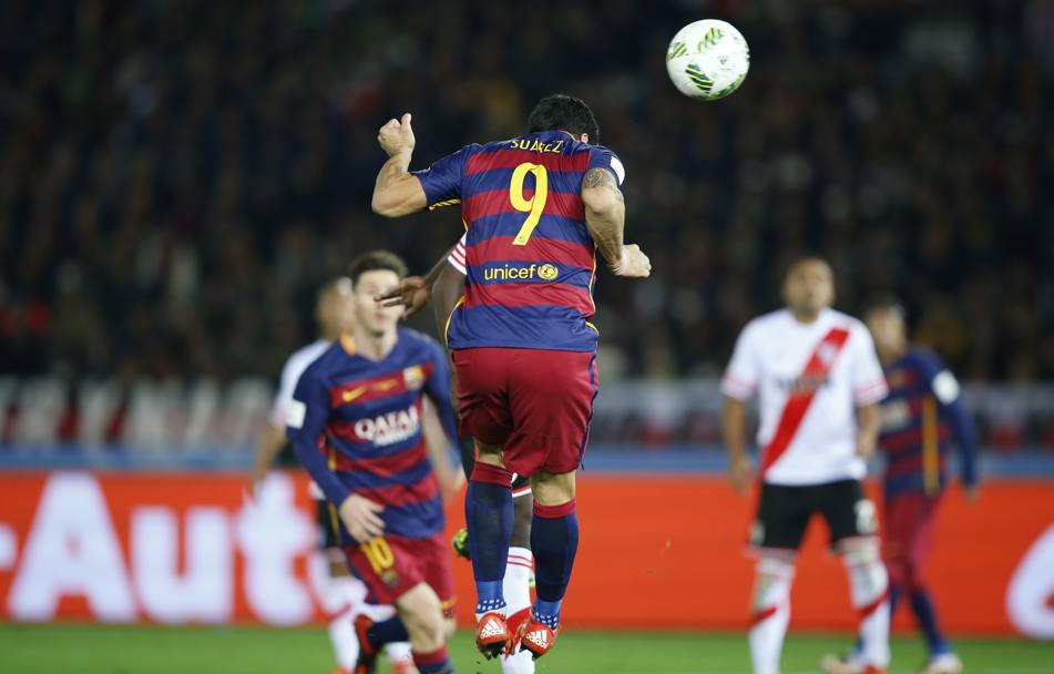 Il terzo gol del Barcellona, ancora di Suarez (Reuters)